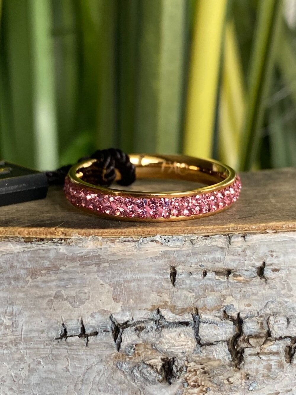 Fifth Avenue Eternal Luxe Pink Swarovski Crystal Rose Gold Ring Sz 9 NWT